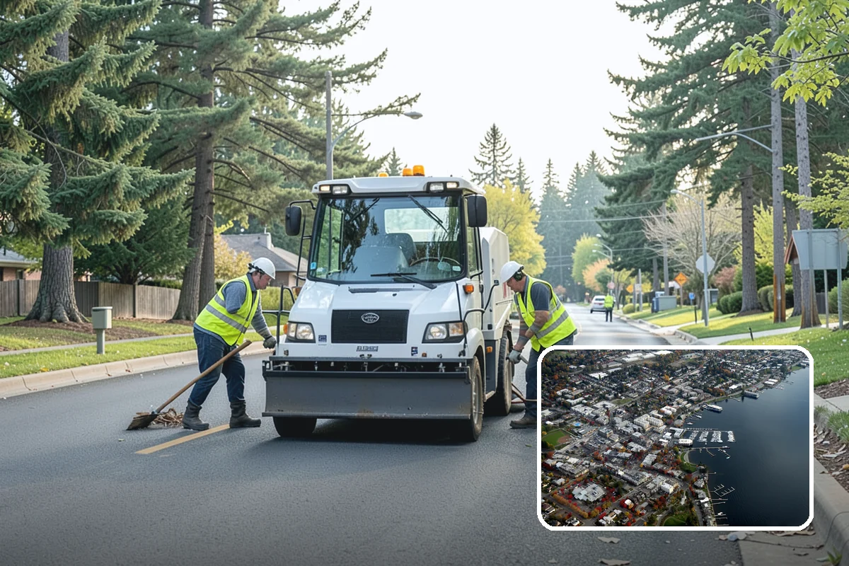 Ivy Removal in Kirkland, King County, WA - Relieves park trees of the weight and shading that ivy imposes