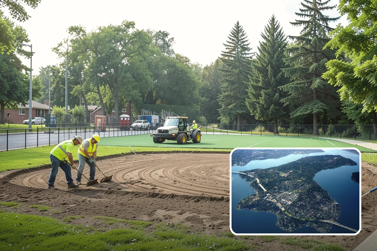 Ivy Removal in Mercer Island, King County, WA - Relieves park trees of the weight and shading that ivy imposes