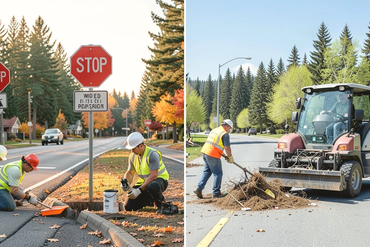 Ivy Removal in North Bend, King County, WA - Cut survival rings around tree trunks and detach climbing vines