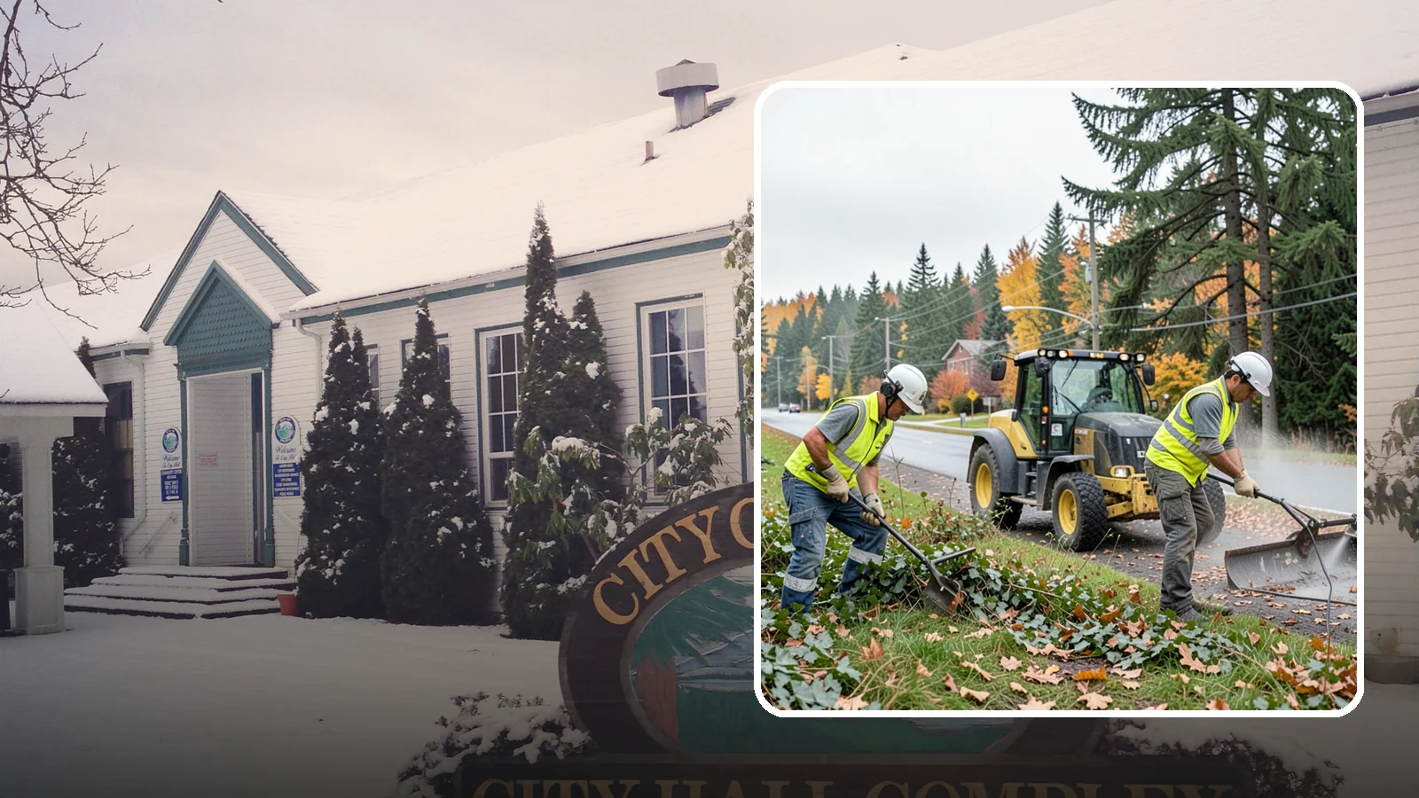 Ivy Removal in Pacific, King County, WA - Removal of English ivy from tree trunks, ground beds, and structures to protect trees and public infrastructure.