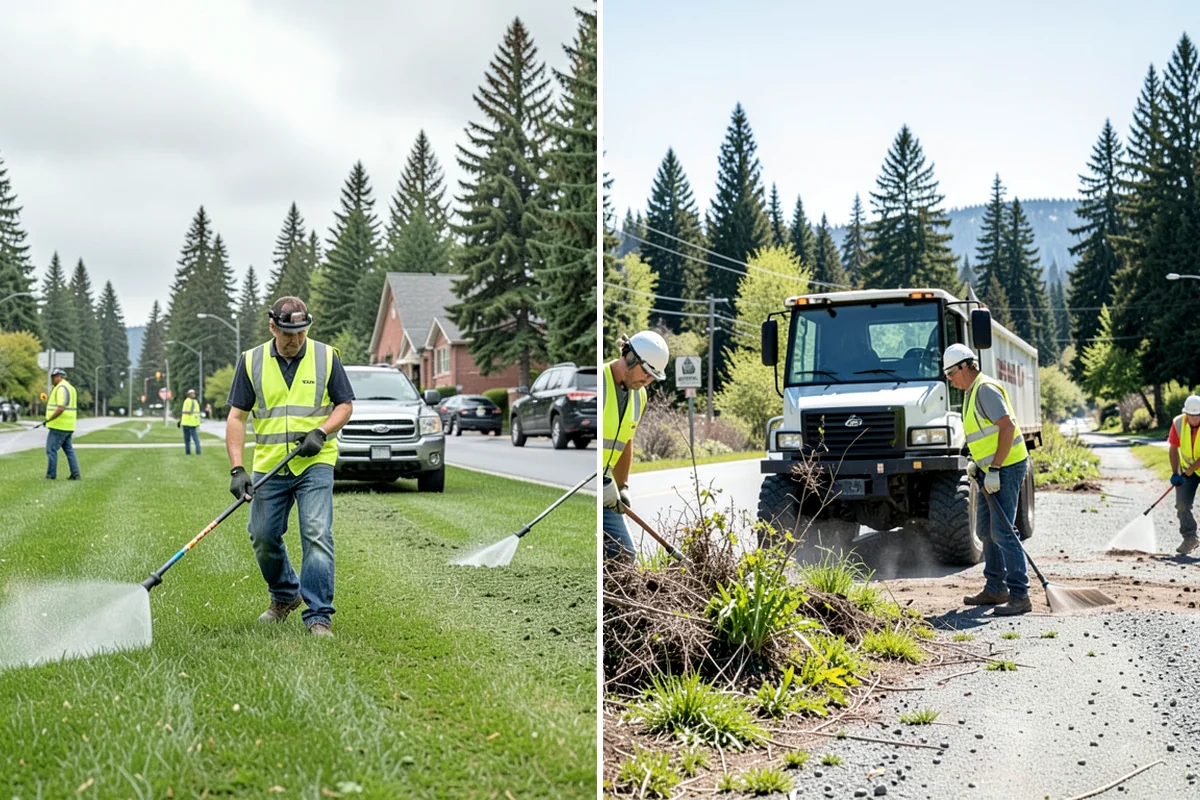 Ivy Removal in Pacific, King County, WA - Cut survival rings around tree trunks and detach climbing vines