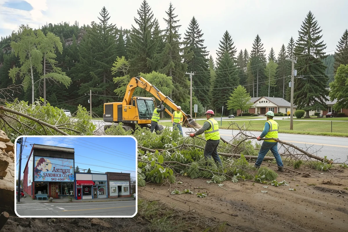 Ivy Removal in Ruston, Pierce County, WA - Relieves park trees of the weight and shading that ivy imposes