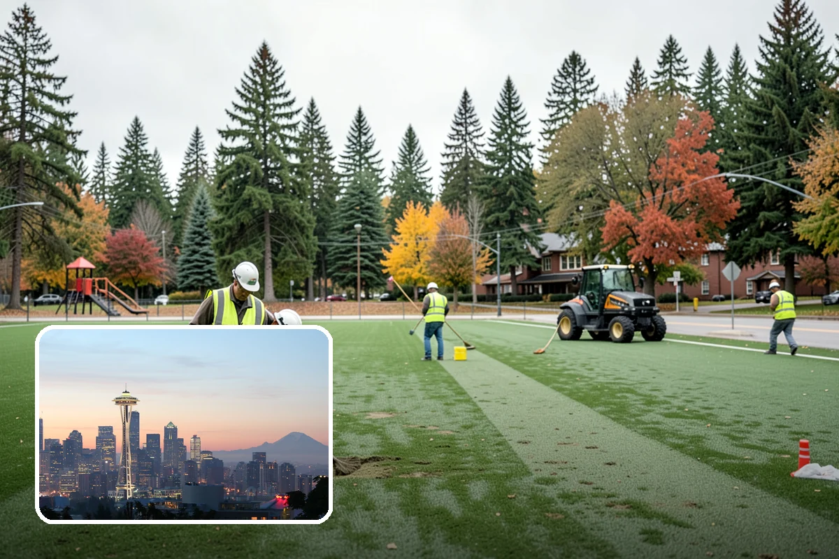 Ivy Removal in Seattle, King County, WA - Relieves park trees of the weight and shading that ivy imposes