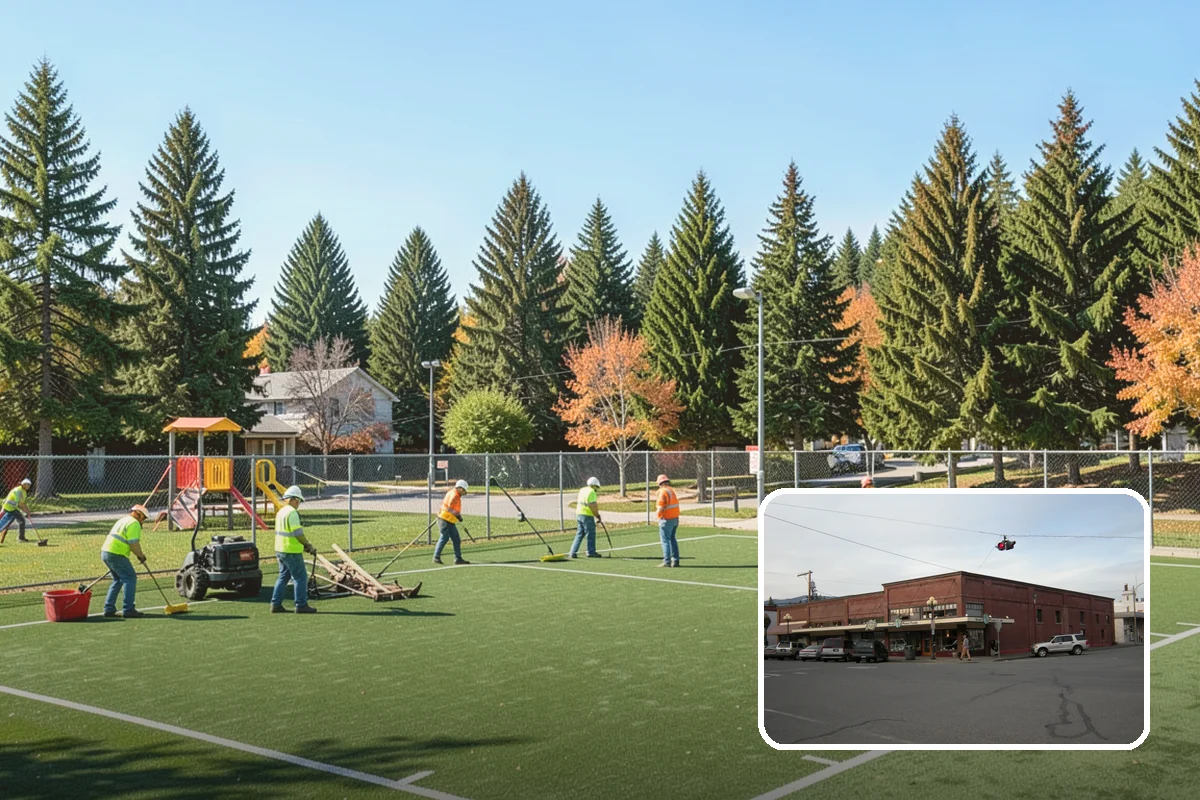Ivy Removal in Sedro-Woolley, Skagit County, WA - Relieves park trees of the weight and shading that ivy imposes