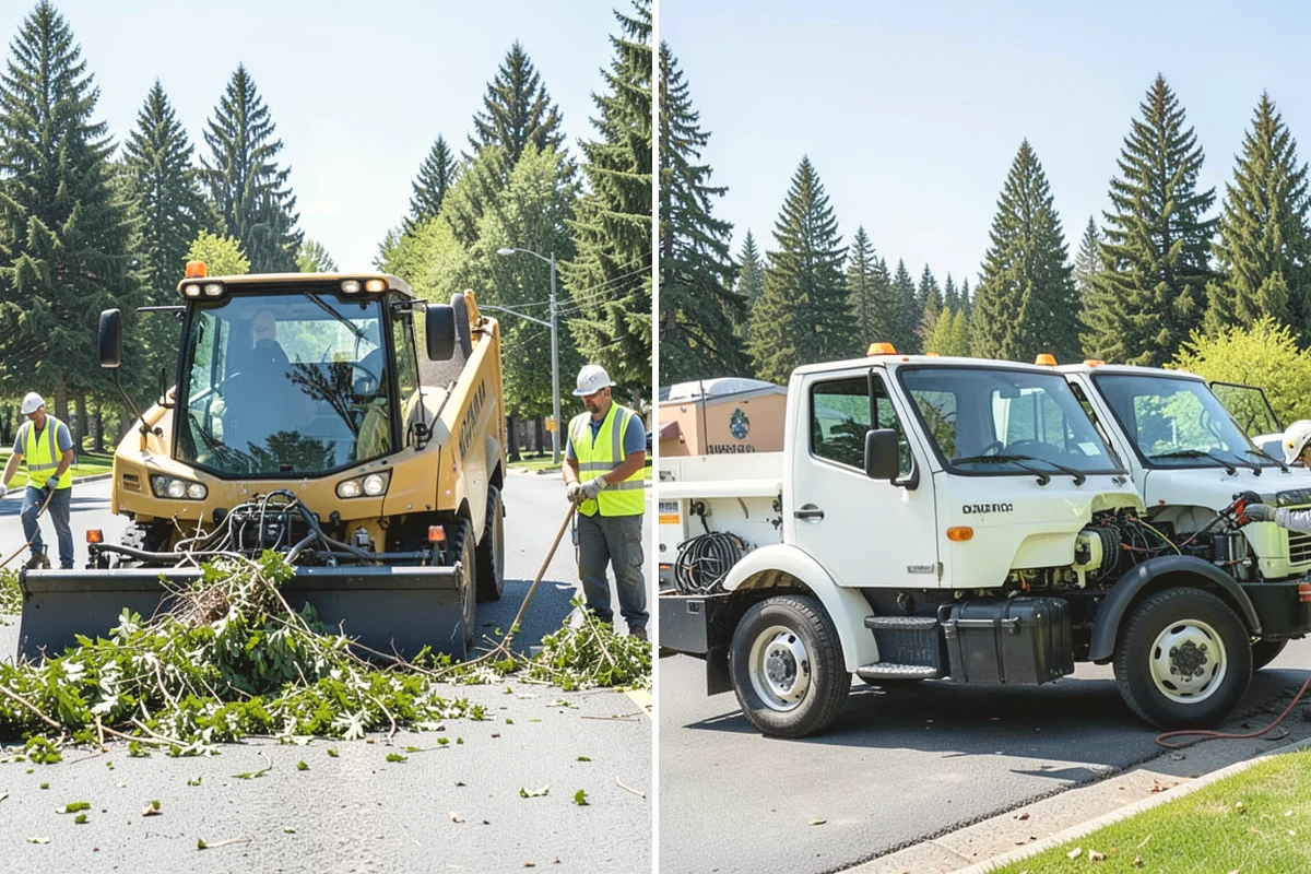Ivy Removal in Steilacoom, Pierce County, WA - Cut survival rings around tree trunks and detach climbing vines