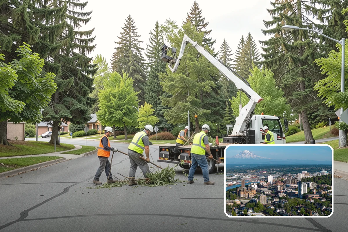 Ivy Removal in Tacoma, Pierce County, WA - Relieves park trees of the weight and shading that ivy imposes