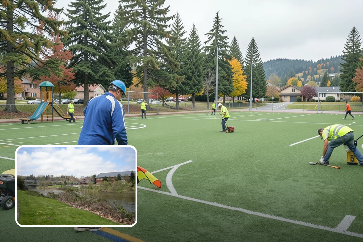 Ivy Removal in Tukwila, King County, WA - Relieves park trees of the weight and shading that ivy imposes
