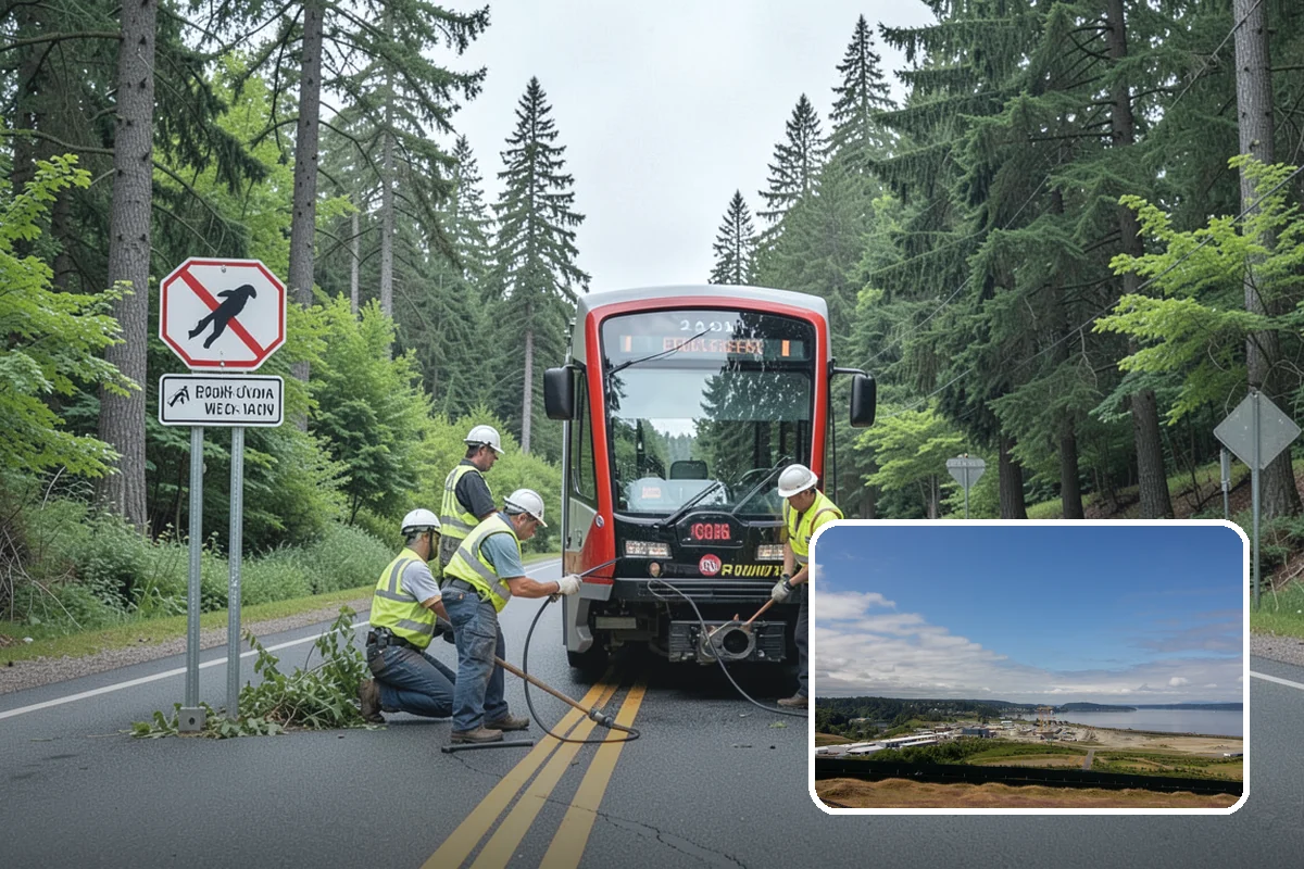 Ivy Removal in University Place, Pierce County, WA - Relieves park trees of the weight and shading that ivy imposes