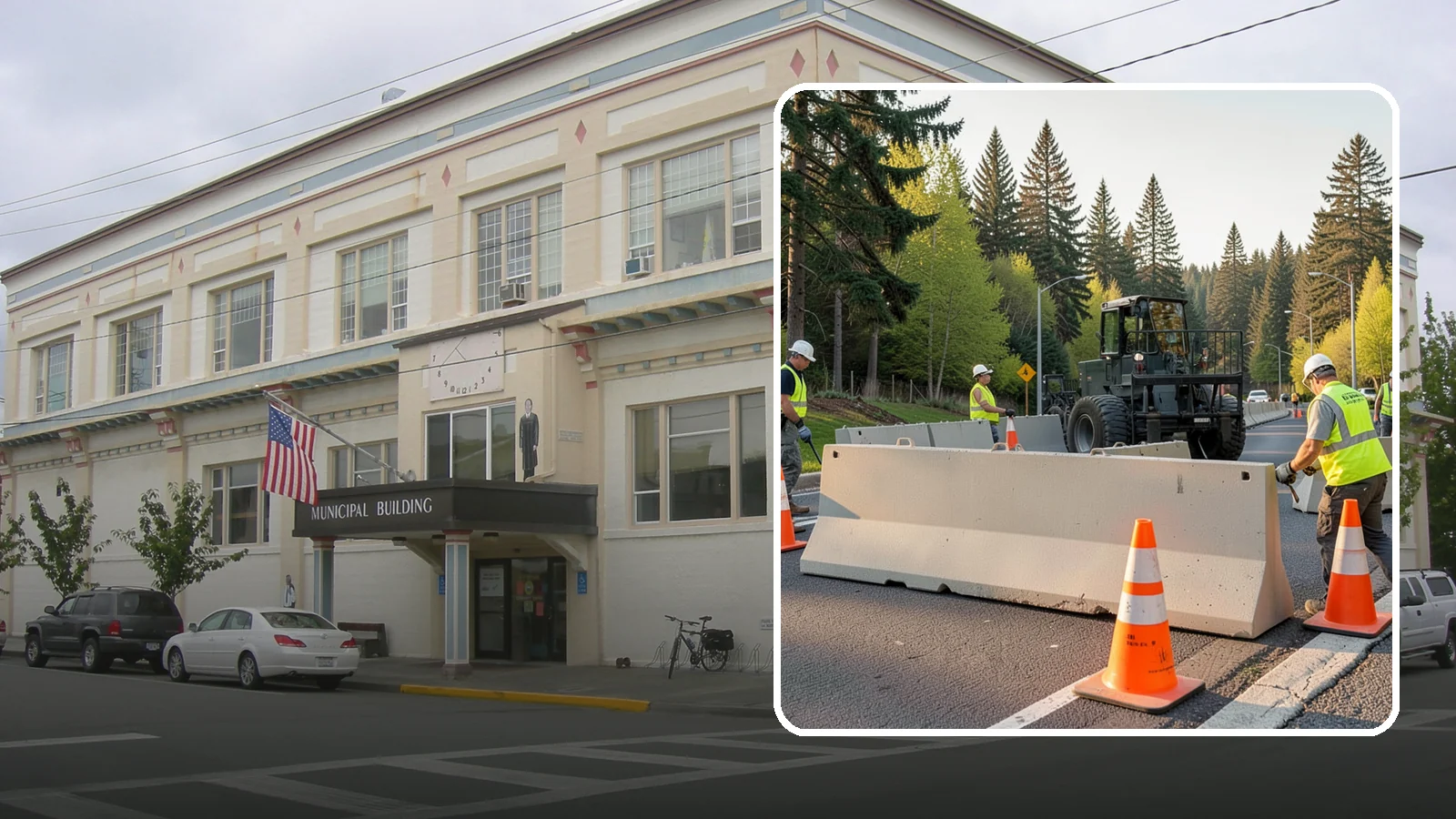 Jersey Barrier Placement in Anacortes, Skagit County, WA - Concrete Jersey barrier placement provides heavy-duty separation and protection for public work zones.