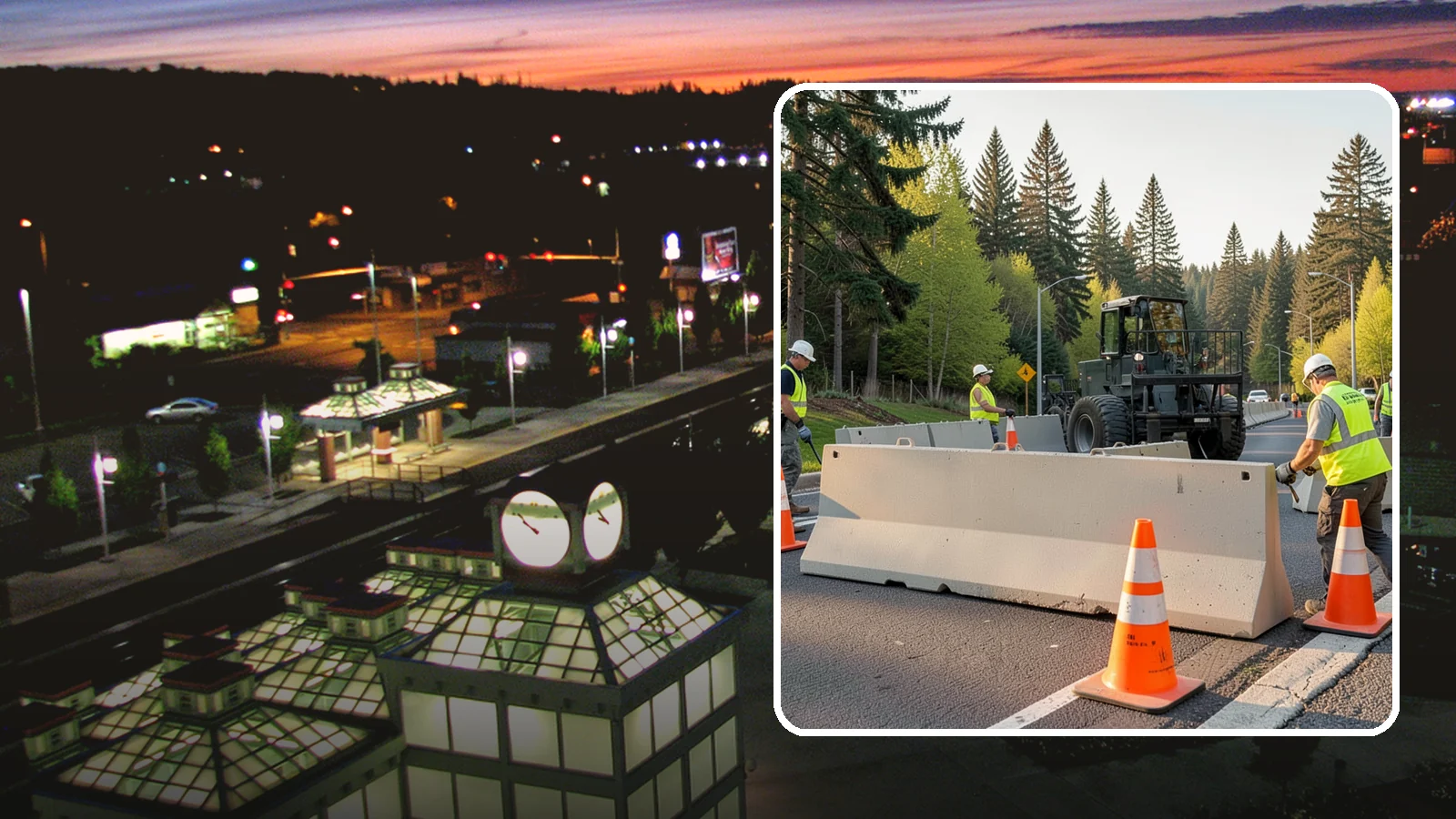 Jersey Barrier Placement in Auburn, King County, WA - Concrete Jersey barrier placement provides heavy-duty separation and protection for public work zones.