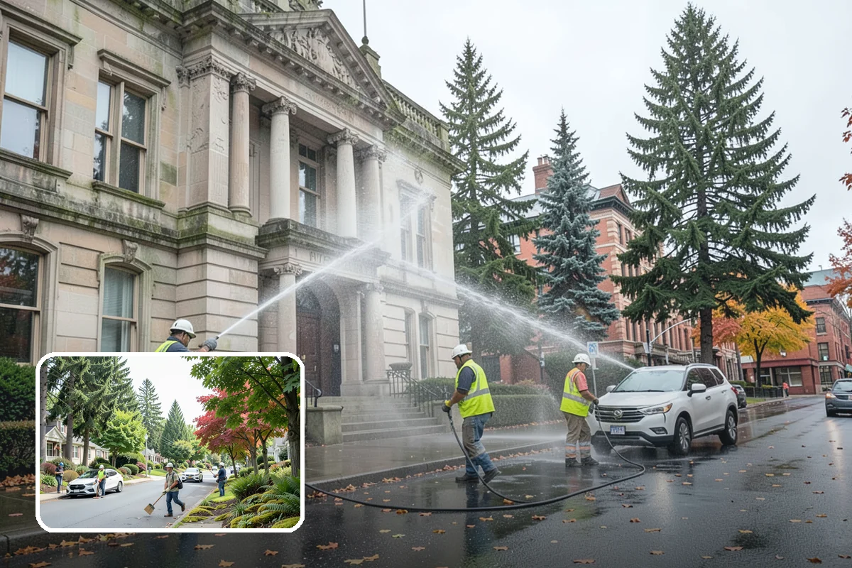 Jersey Barrier Placement in Beaux Arts Village, King County, WA - Positive protection for high-risk work zones