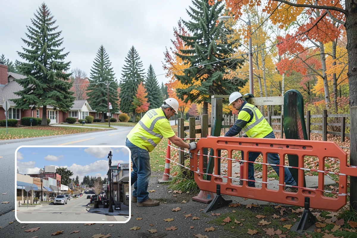 Jersey Barrier Placement in Bothell, King County, WA - Positive protection for high-risk work zones