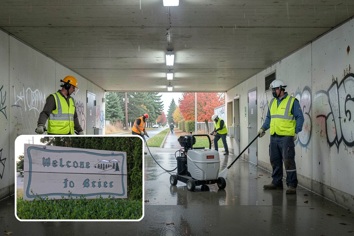 Jersey Barrier Placement in Brier, Snohomish County, WA - Positive protection for high-risk work zones