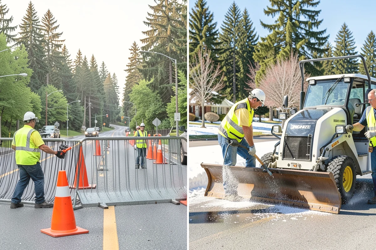 Jersey Barrier Placement in Burlington, Skagit County, WA - Determine barrier run, placement, and connection needs