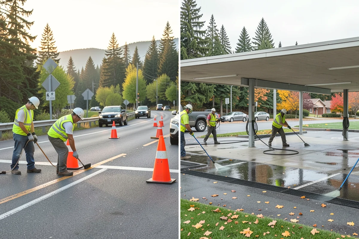 Jersey Barrier Placement in Carbonado, Pierce County, WA - Determine barrier run, placement, and connection needs