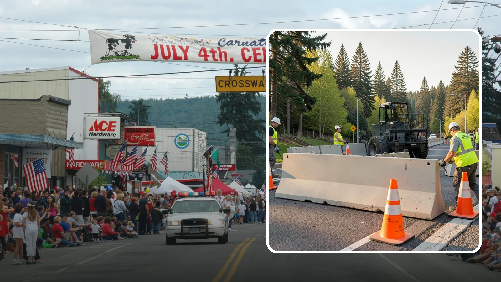 Jersey Barrier Placement in Carnation, King County, WA - Concrete Jersey barrier placement provides heavy-duty separation and protection for public work zones.