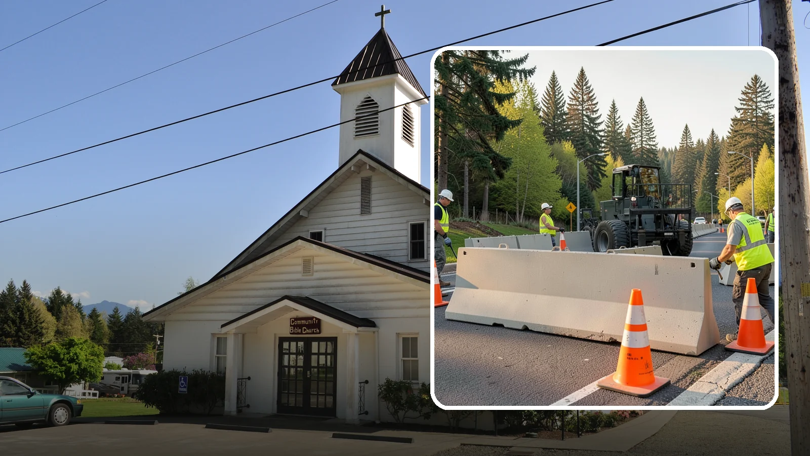 Jersey Barrier Placement in Concrete, Skagit County, WA - Concrete Jersey barrier placement provides heavy-duty separation and protection for public work zones.