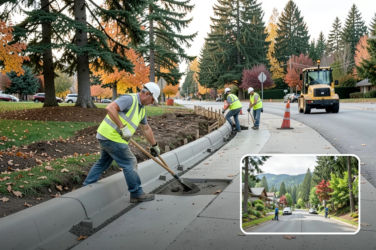 Jersey Barrier Placement in Darrington, Snohomish County, WA - Positive protection for high-risk work zones