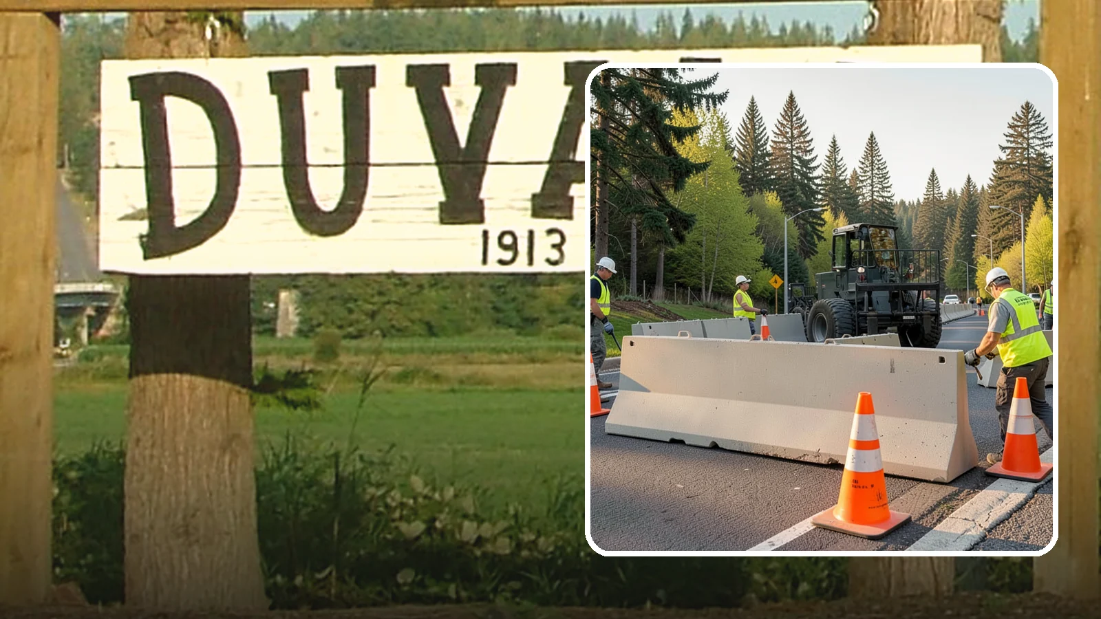 Jersey Barrier Placement in Duvall, King County, WA - Concrete Jersey barrier placement provides heavy-duty separation and protection for public work zones.