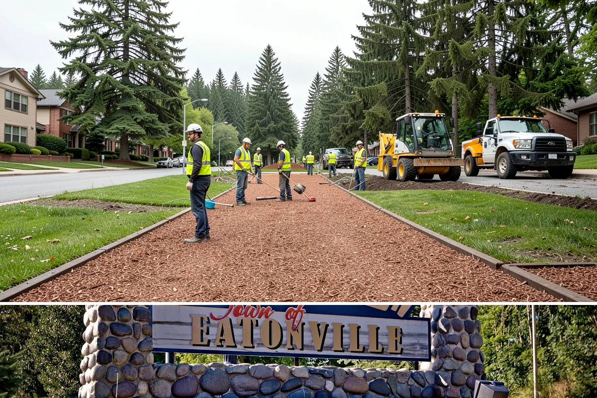 Jersey Barrier Placement in Eatonville, Pierce County, WA - Placement follows the construction season but is available year-round for emergency road protection.