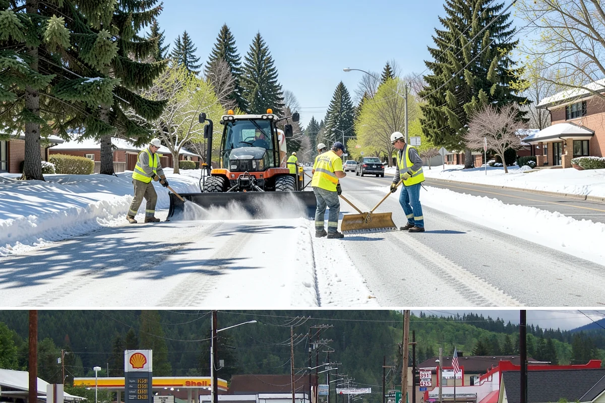 Jersey Barrier Placement in Granite Falls, Snohomish County, WA - Placement follows the construction season but is available year-round for emergency road protection.