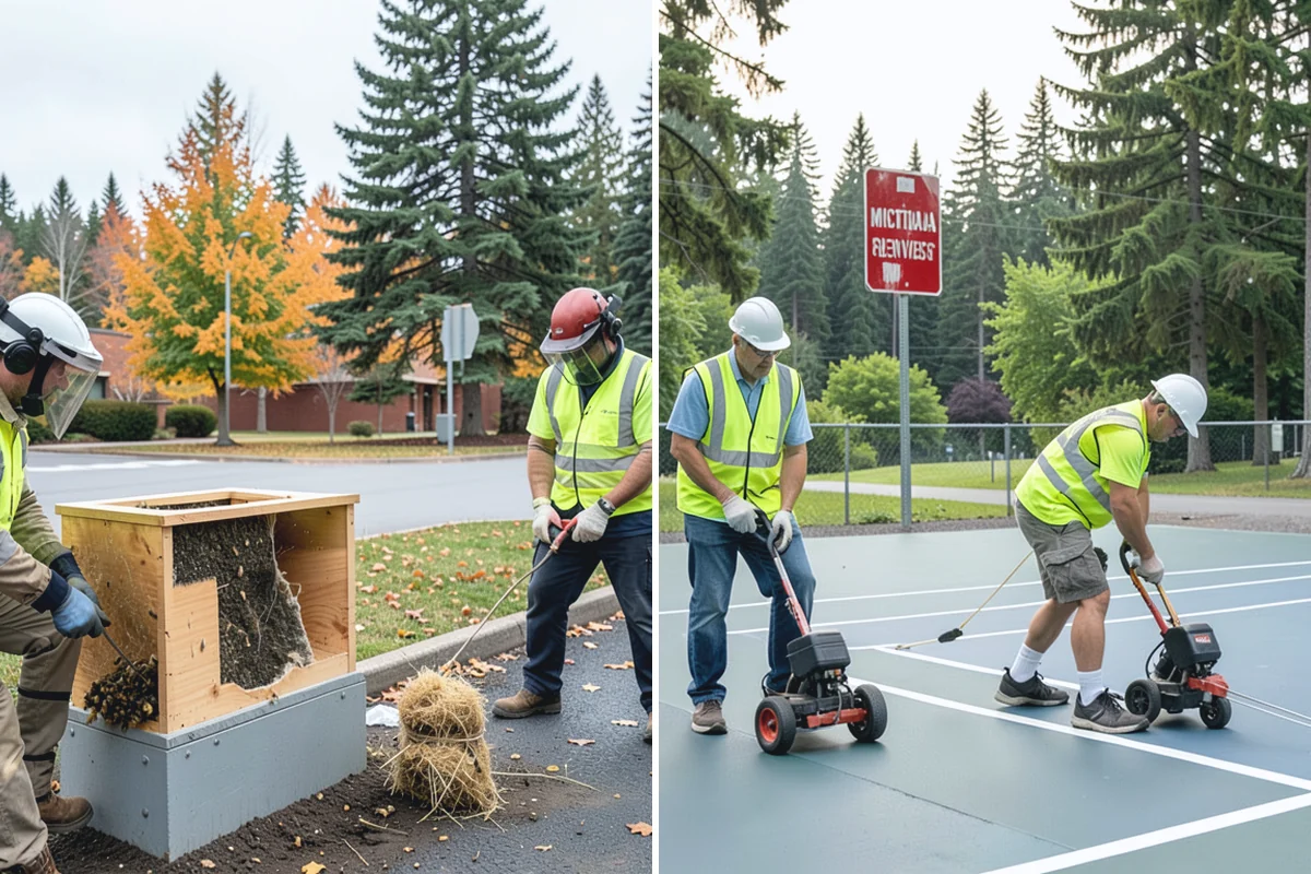 Jersey Barrier Placement in Hamilton, Skagit County, WA - Determine barrier run, placement, and connection needs