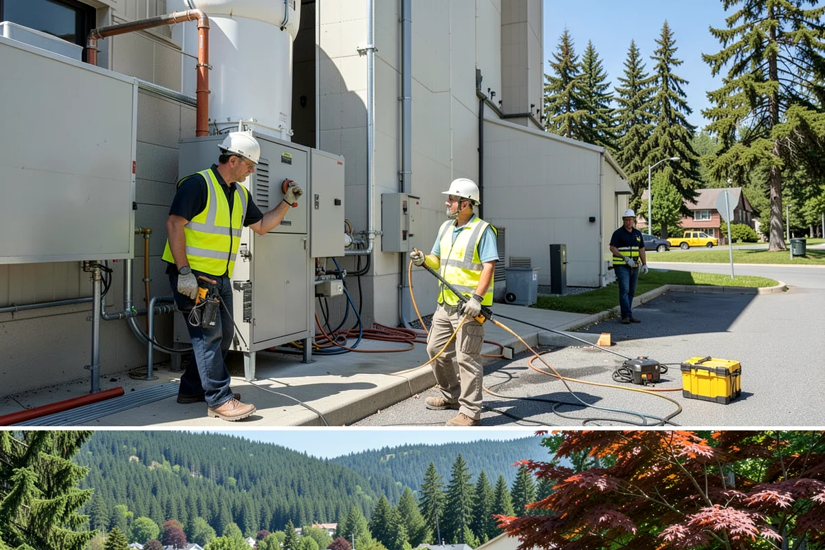 Jersey Barrier Placement in Index, Snohomish County, WA - Placement follows the construction season but is available year-round for emergency road protection.