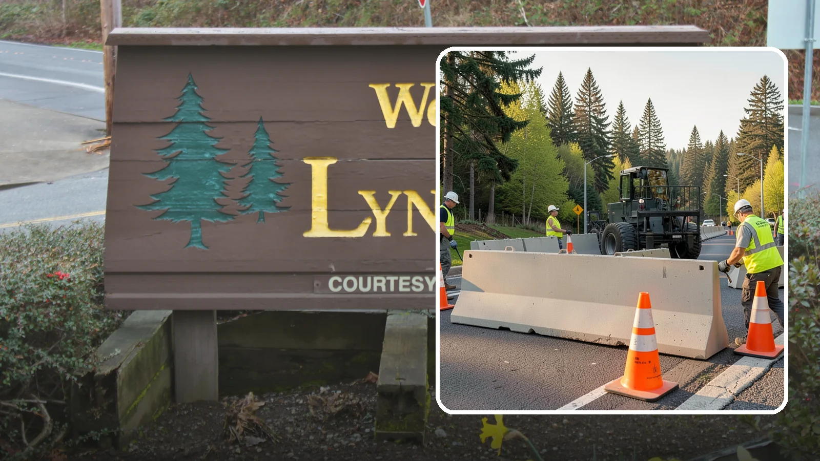 Jersey Barrier Placement in Lynnwood, Snohomish County, WA - Concrete Jersey barrier placement provides heavy-duty separation and protection for public work zones.