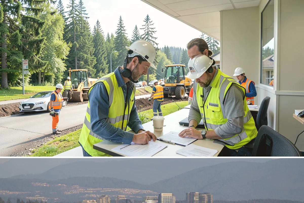 Jersey Barrier Placement in Medina, King County, WA - Placement follows the construction season but is available year-round for emergency road protection.