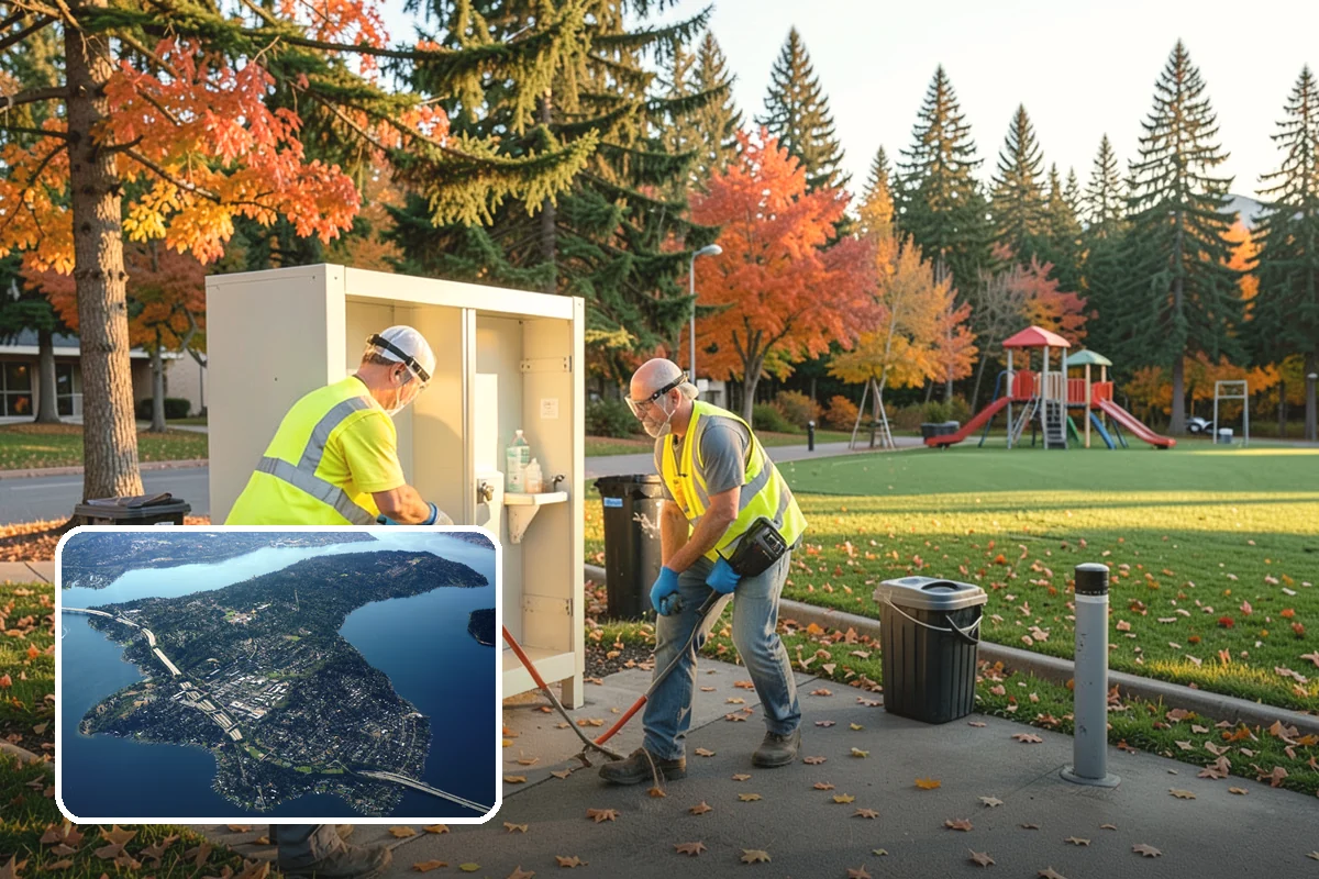 Jersey Barrier Placement in Mercer Island, King County, WA - Positive protection for high-risk work zones