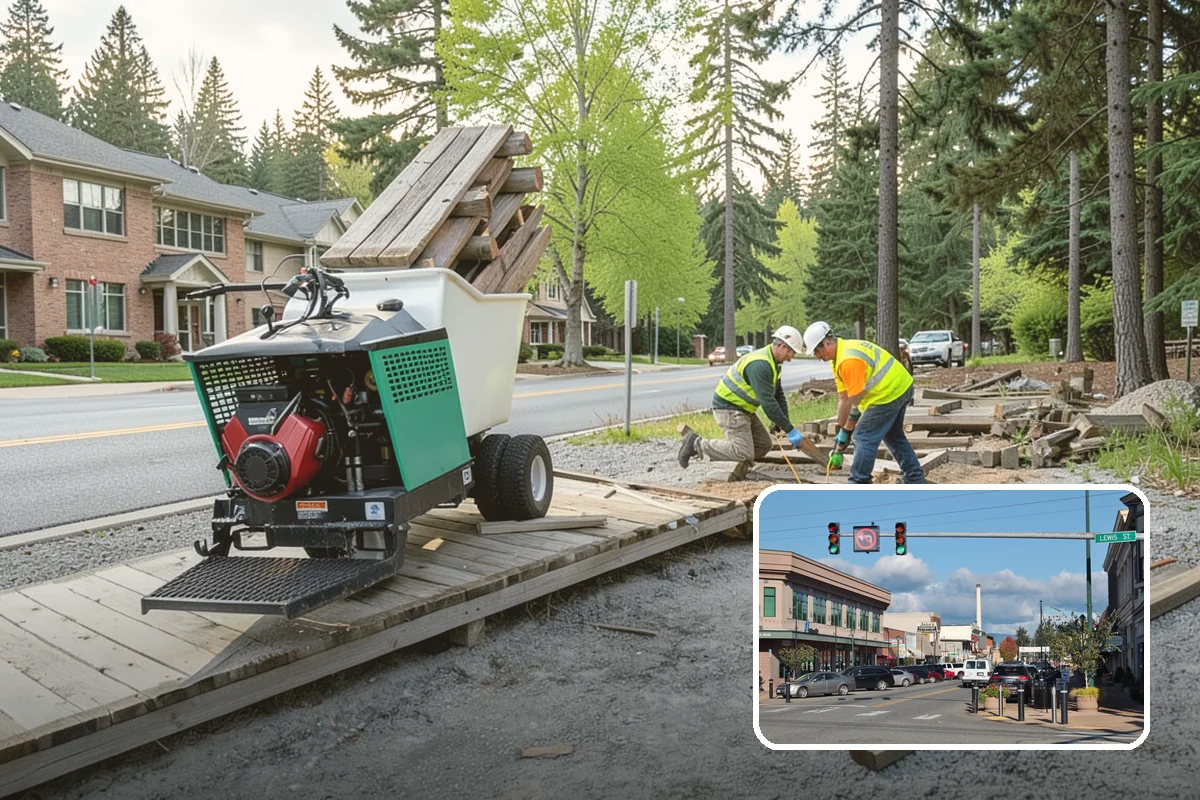Jersey Barrier Placement in Monroe, Snohomish County, WA - Positive protection for high-risk work zones