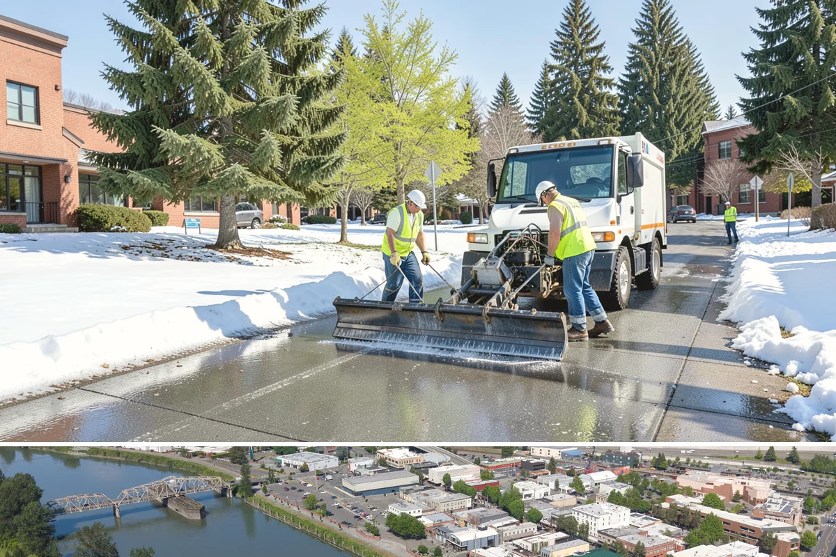 Jersey Barrier Placement in Mount Vernon, Skagit County, WA - Placement follows the construction season but is available year-round for emergency road protection.