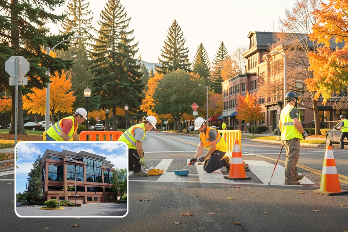 Jersey Barrier Placement in Mountlake Terrace, Snohomish County, WA - Positive protection for high-risk work zones