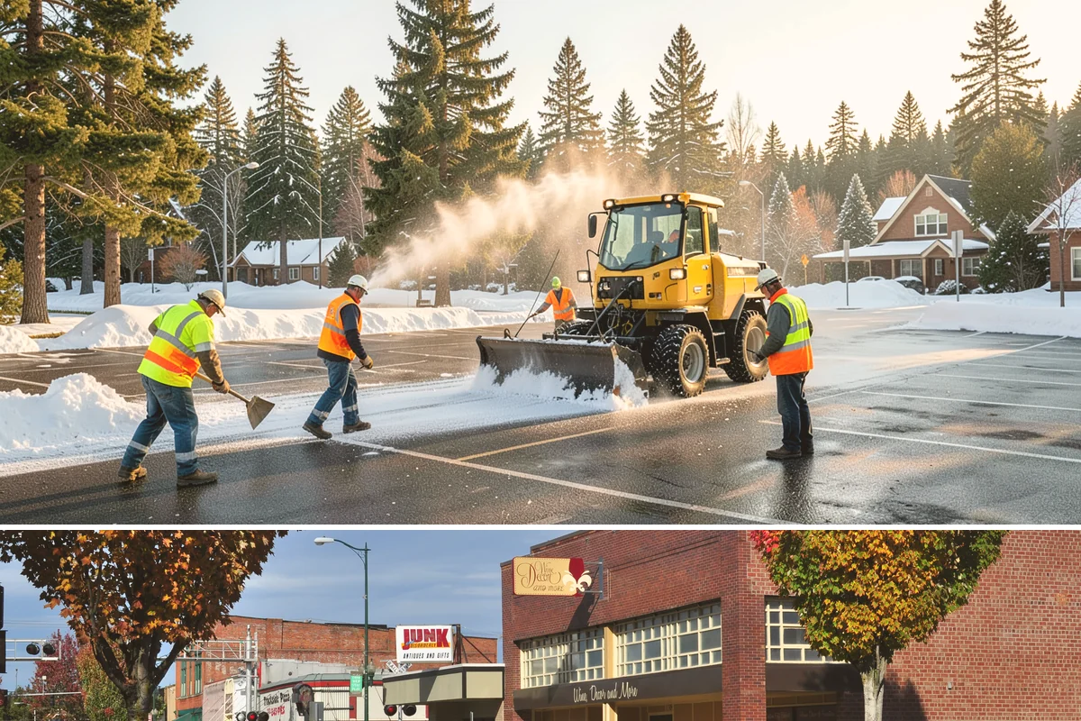 Jersey Barrier Placement in Puyallup, Pierce County, WA - Placement follows the construction season but is available year-round for emergency road protection.