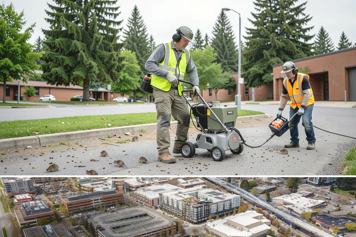 Jersey Barrier Placement in Redmond, King County, WA - Placement follows the construction season but is available year-round for emergency road protection.