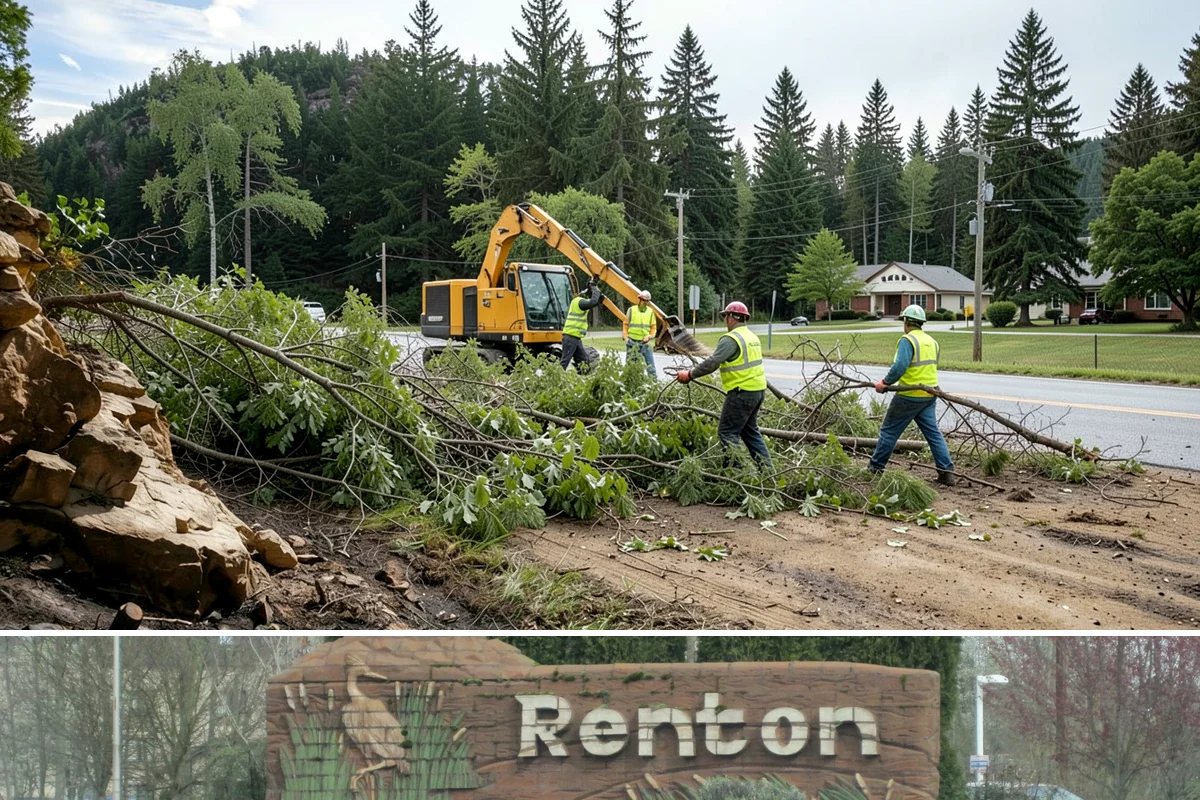 Jersey Barrier Placement in Renton, King County, WA - Placement follows the construction season but is available year-round for emergency road protection.