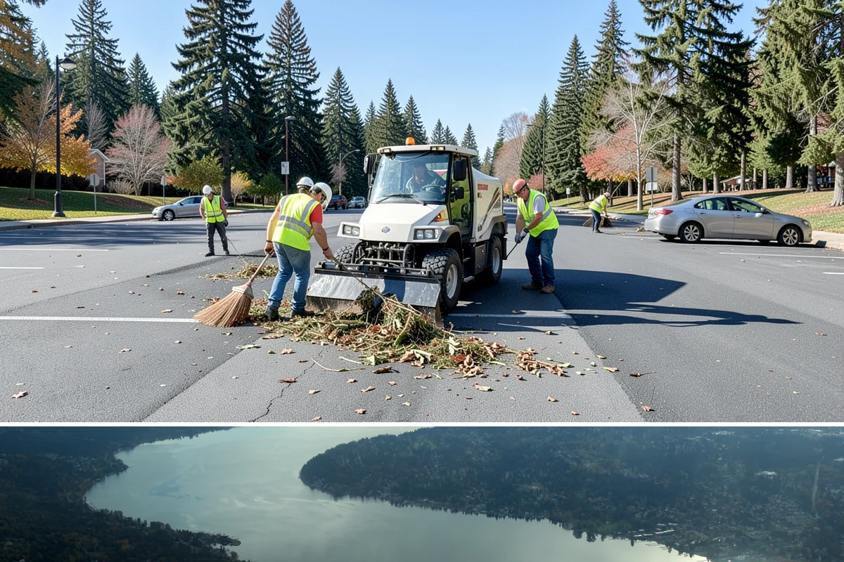 Jersey Barrier Placement in Sammamish, King County, WA - Placement follows the construction season but is available year-round for emergency road protection.