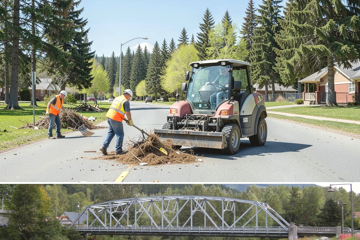 Jersey Barrier Placement in Skykomish, King County, WA - Placement follows the construction season but is available year-round for emergency road protection.