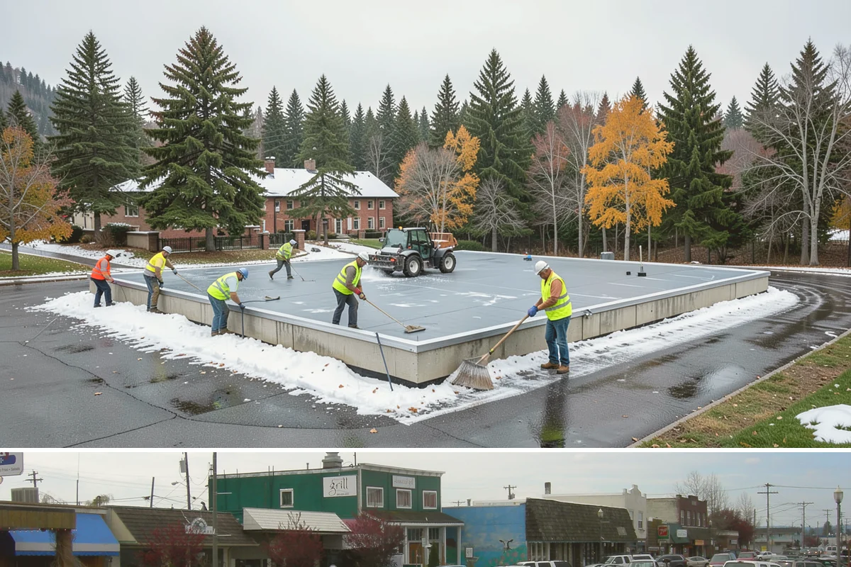 Jersey Barrier Placement in Stanwood, Snohomish County, WA - Placement follows the construction season but is available year-round for emergency road protection.