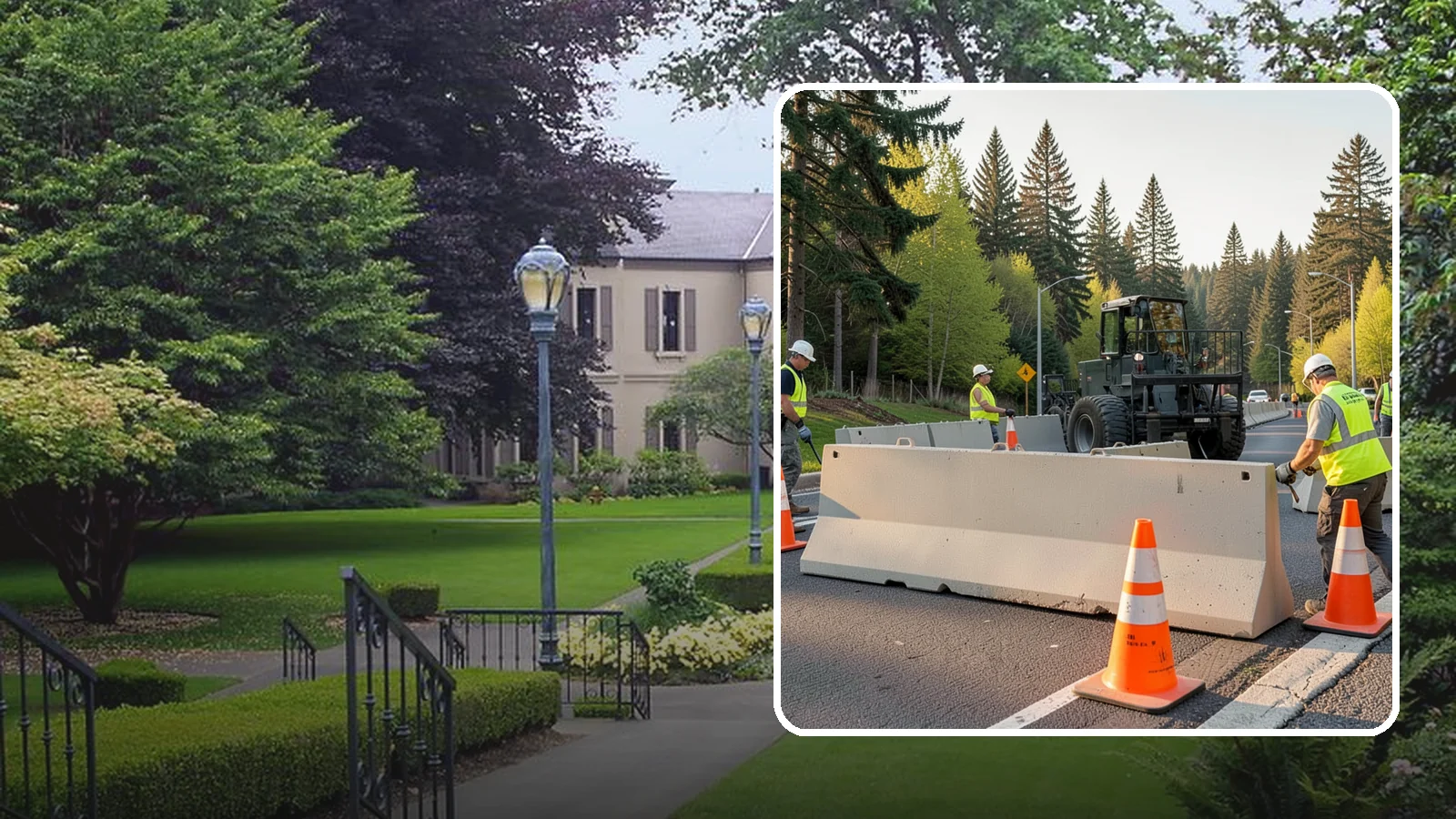 Jersey Barrier Placement in Woodinville, King County, WA - Concrete Jersey barrier placement provides heavy-duty separation and protection for public work zones.