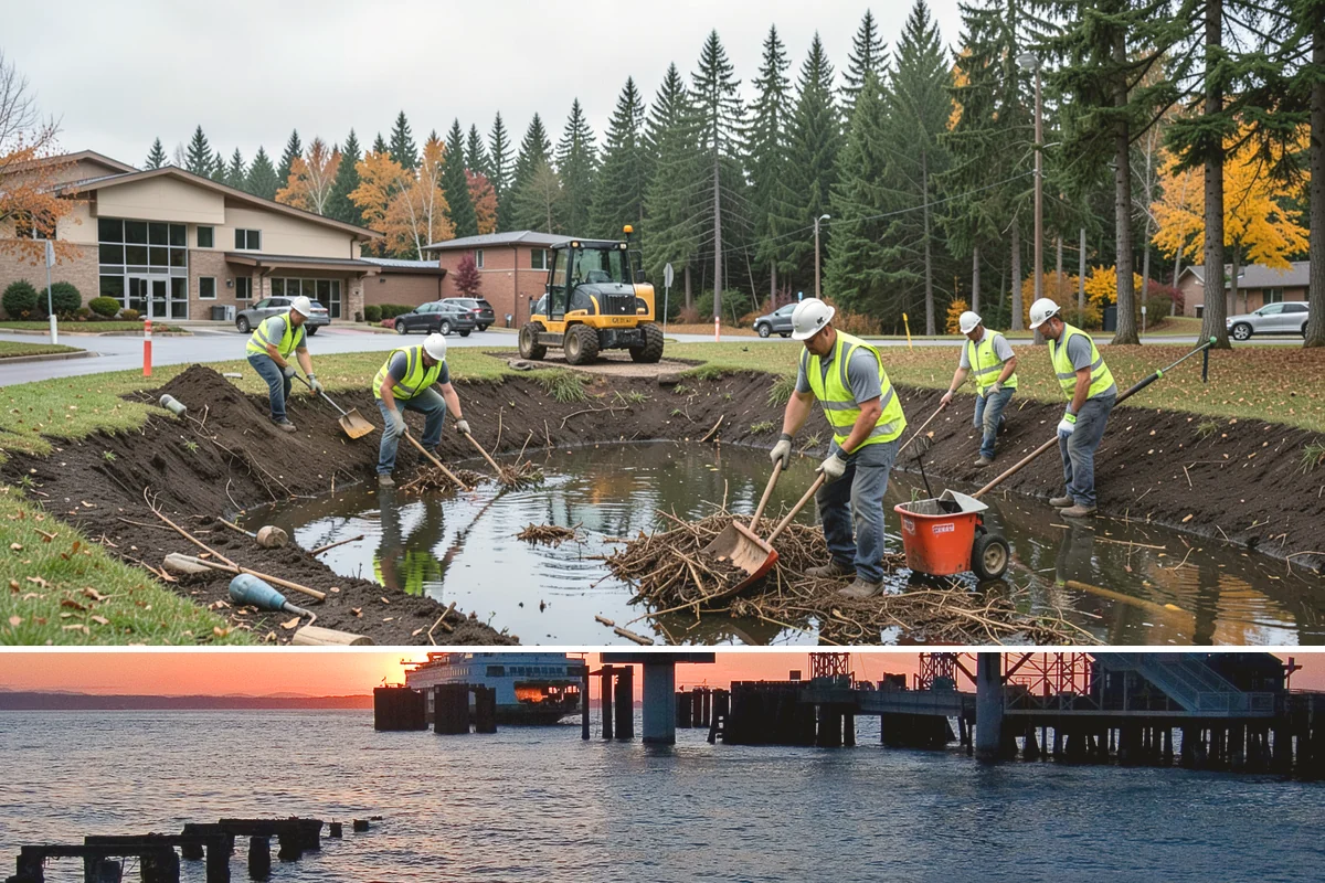 Job Order Contracting in Edmonds, Snohomish County, WA - Job orders are issued year-round, with exterior concrete and paving jobs favoring the drier months.