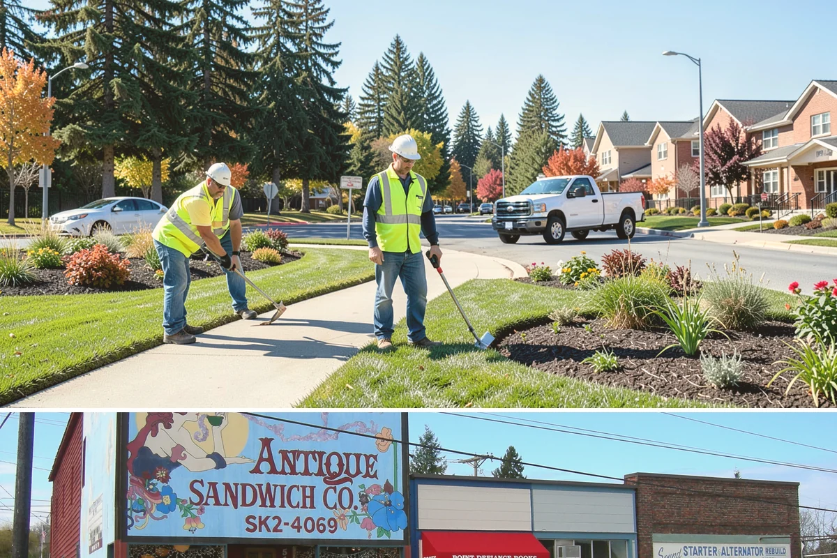 Job Order Contracting in Ruston, Pierce County, WA - Job orders are issued year-round, with exterior concrete and paving jobs favoring the drier months.