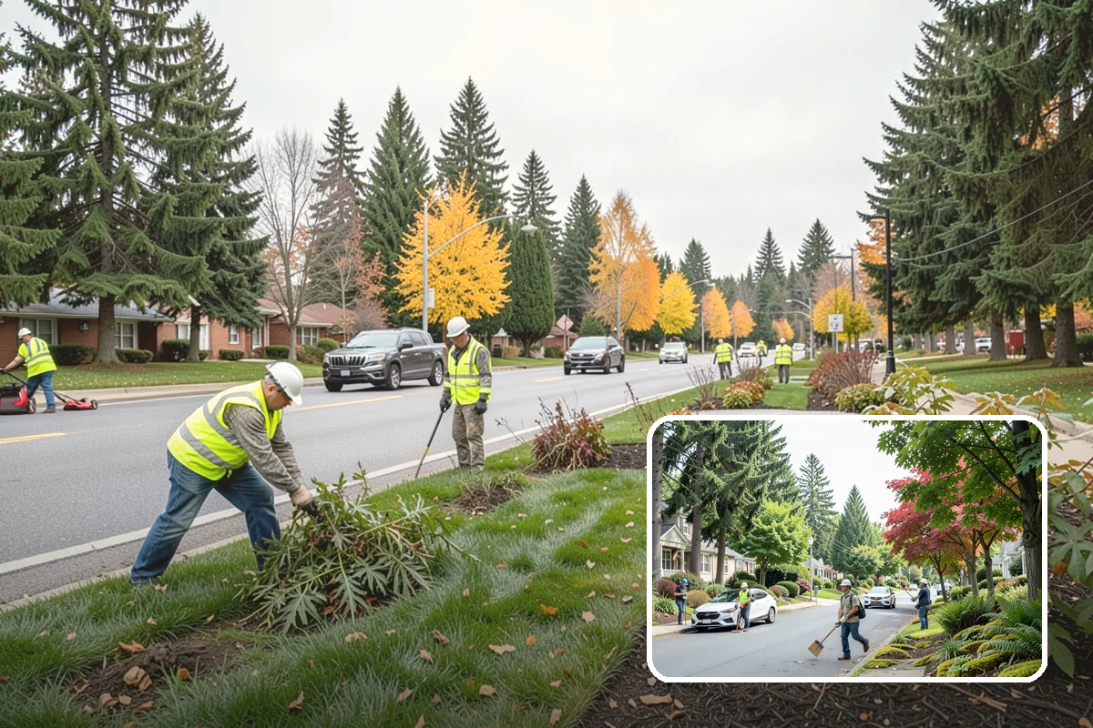 K-Rail Placement in Beaux Arts Village, King County, WA - Continuous barrier protection along alignments
