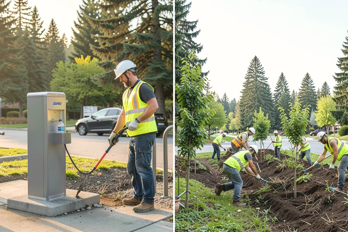 K-Rail Placement in Burlington, Skagit County, WA - Plan the K-rail run and delineation needs