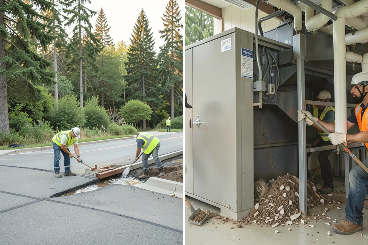 K-Rail Placement in Carbonado, Pierce County, WA - Plan the K-rail run and delineation needs