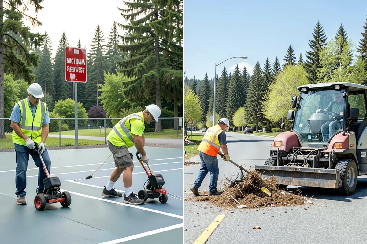 K-Rail Placement in DuPont, Pierce County, WA - Plan the K-rail run and delineation needs