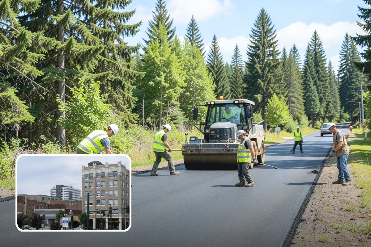 K-Rail Placement in Everett, Snohomish County, WA - Continuous barrier protection along alignments