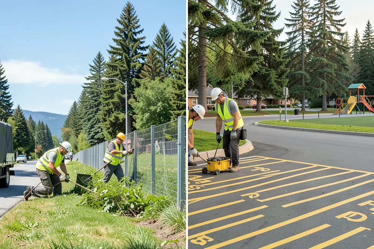 K-Rail Placement in Federal Way, King County, WA - Plan the K-rail run and delineation needs