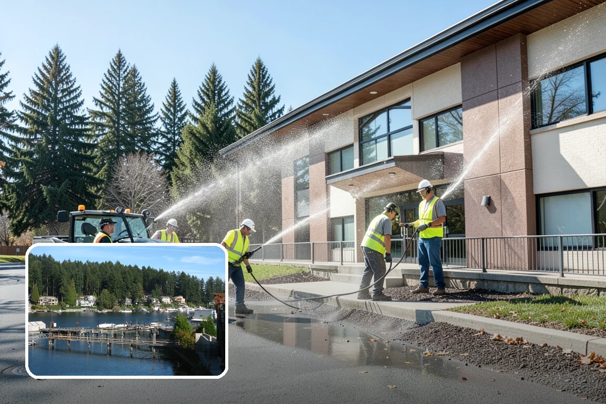 K-Rail Placement in Gig Harbor, Pierce County, WA - Continuous barrier protection along alignments