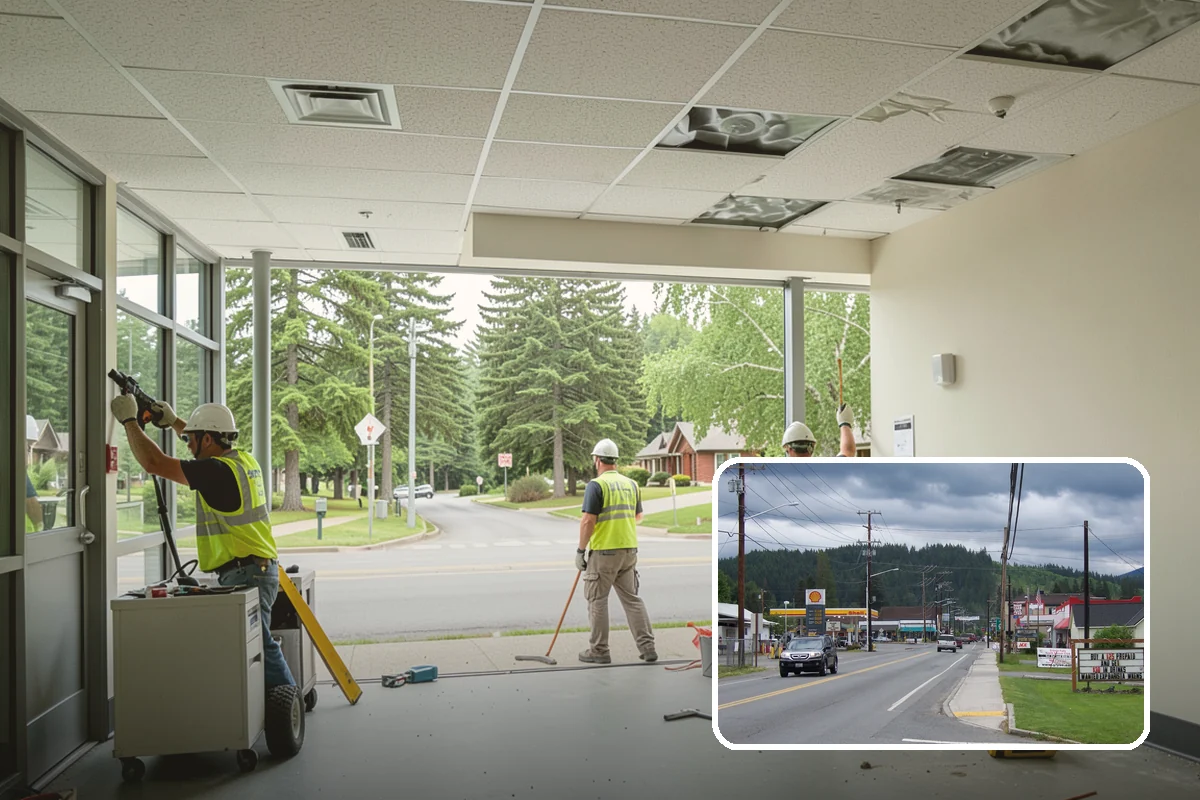 K-Rail Placement in Granite Falls, Snohomish County, WA - Continuous barrier protection along alignments
